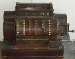 photo of antique cash register