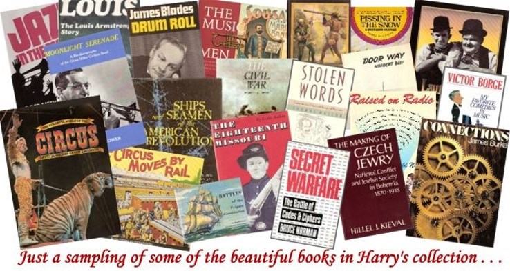 a sampling of some of the beautiful books in Harry's collection