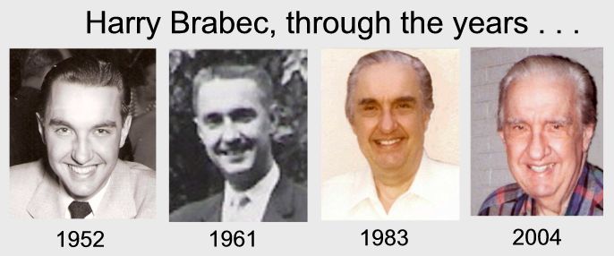 photos of Harry Brabec through the years