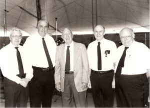 photo of members of the Windjammers circus with Merle Evans